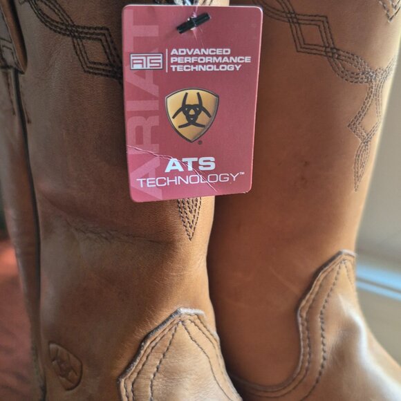 NWT Ariat Country Western Cowboy Leather Boots Women 6.5B - Picture 2 of 7